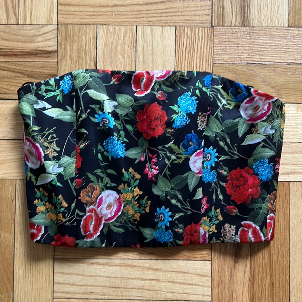 Alice & Olivia floral corset